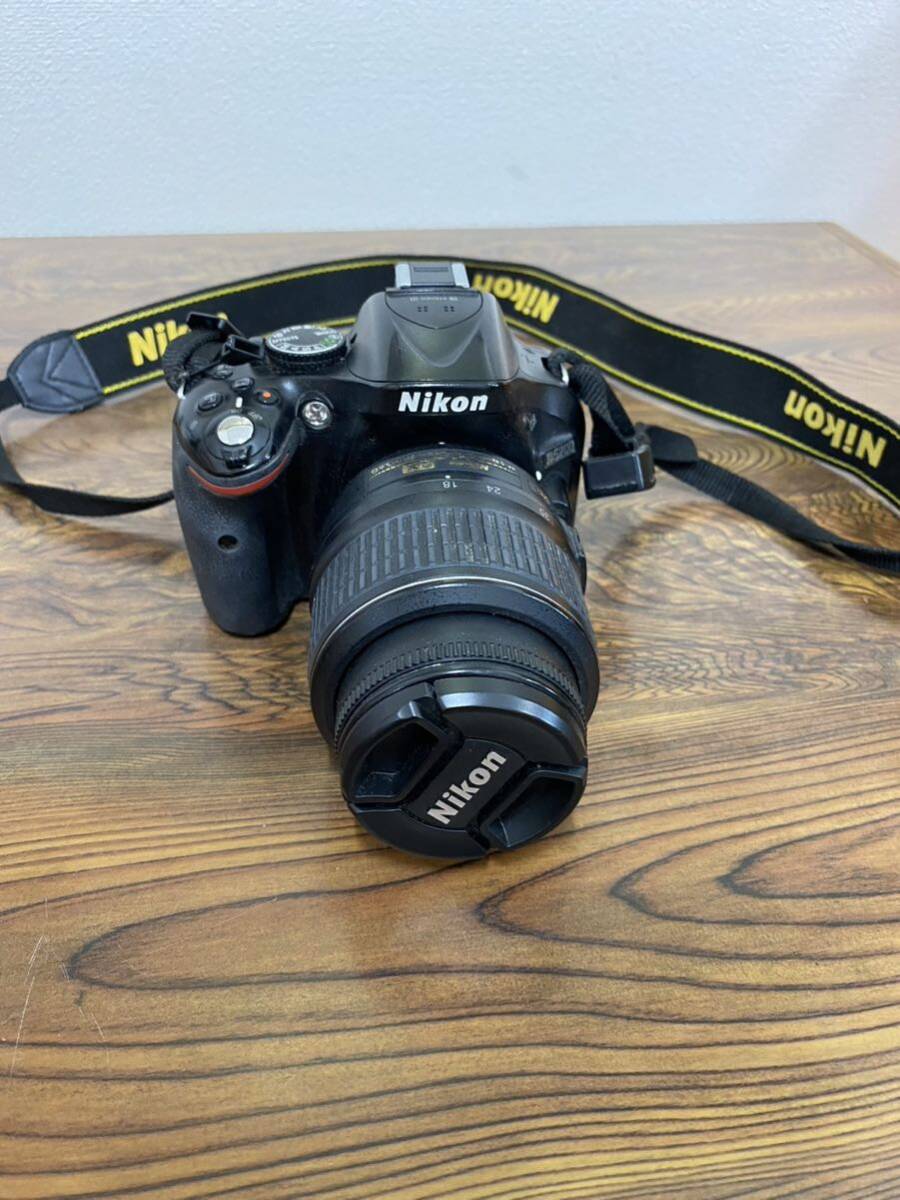 Nikon ニコン D5200 デジタル一眼レフカメラ レンズAF-S NIKKOR 18-55mm DX セット 動作確認済みの画像1