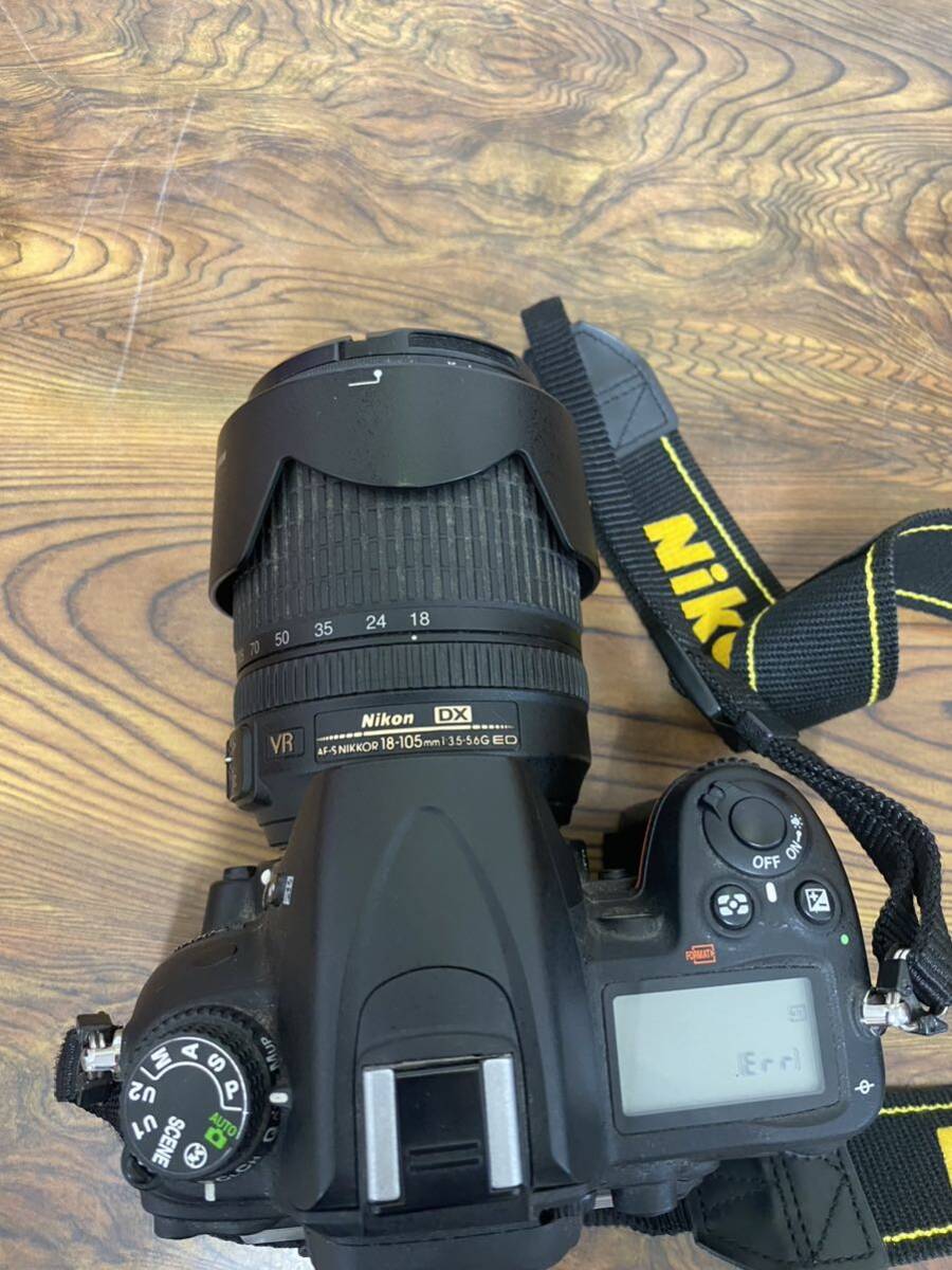 ニコン Nikon D7000 一眼レフカメラ レンズ AF-S NIKKOR 18-105mm ED セット 箱付き 動作確認済み 付属品多数 良品の画像3