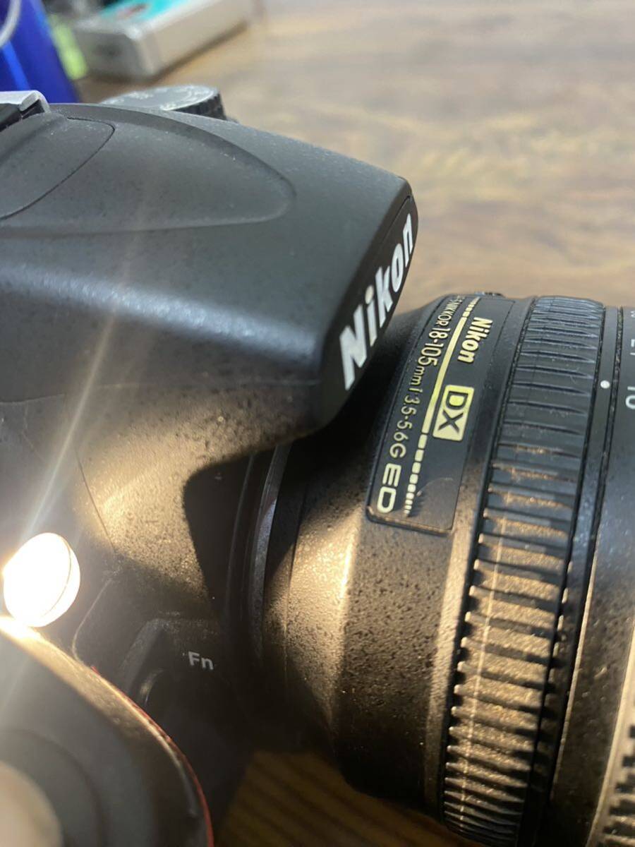 ニコン Nikon D7000 一眼レフカメラ レンズ AF-S NIKKOR 18-105mm ED セット 箱付き 動作確認済み 付属品多数 良品の画像5