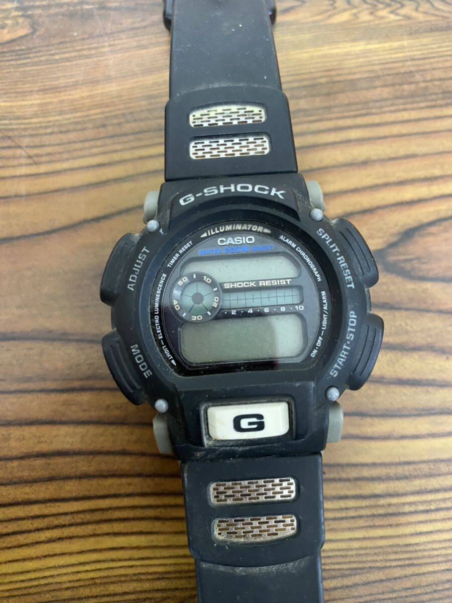 CASIO/カシオG-SHOCK DW-9000 1659 20BAR ブラック デジタル 動作未確認 メンズ腕時計 現状品の画像2