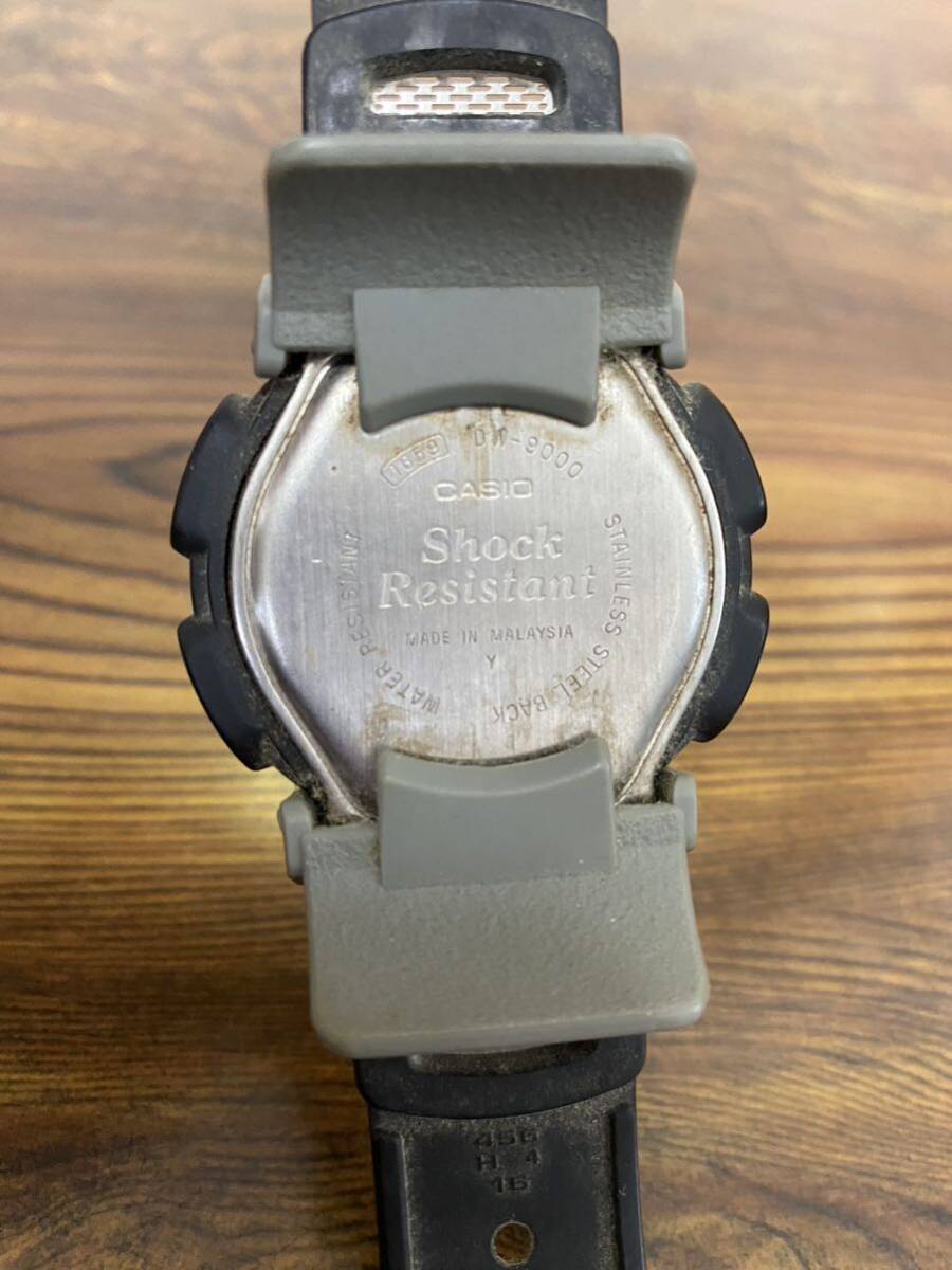 CASIO/カシオG-SHOCK DW-9000 1659 20BAR ブラック デジタル 動作未確認 メンズ腕時計 現状品の画像7