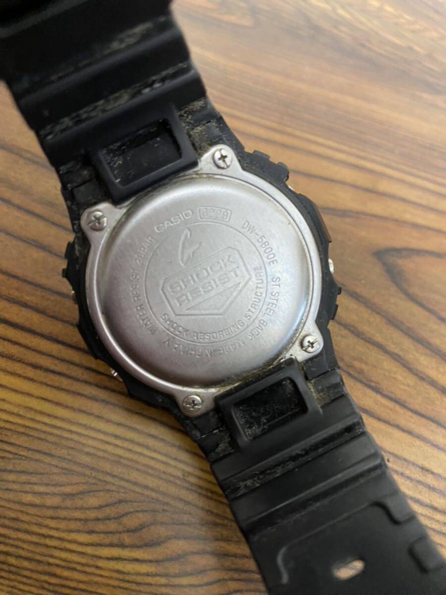 【CASIO】カシオ G-SHOCK DW-5600E 3229 Gショック 腕時計 現状品 動作未確認の画像6