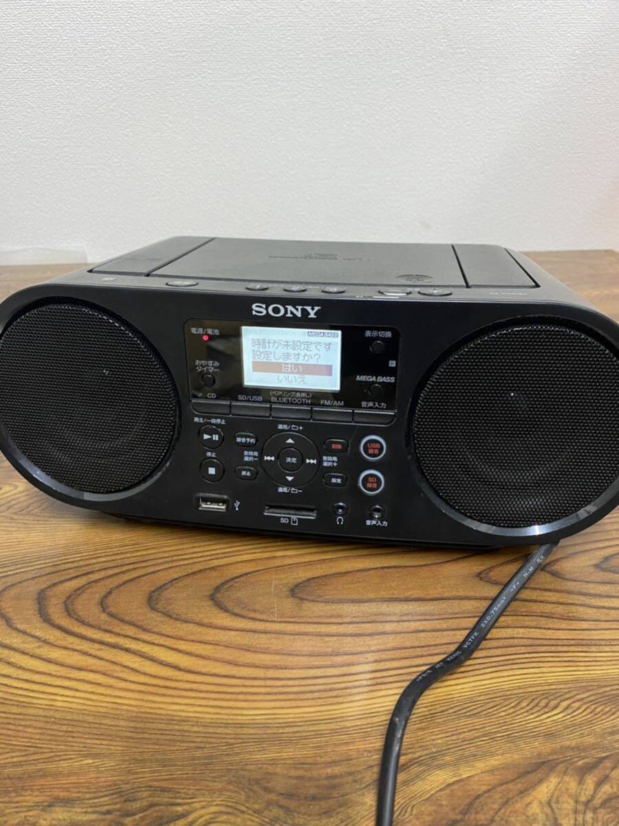 SONY ZS-RS81BT CDラジオ パーソナルオーディオシステム 通電確認済み の画像1