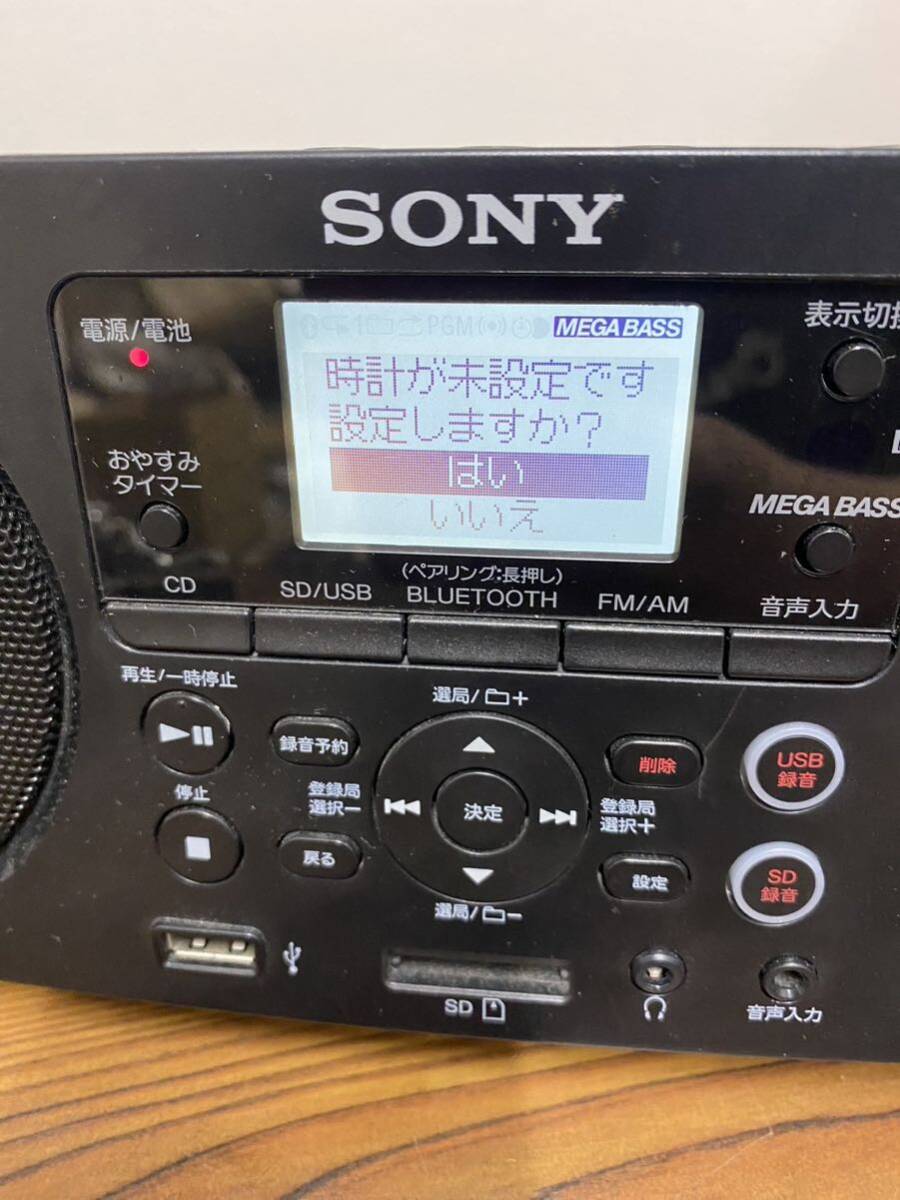 SONY ZS-RS81BT CDラジオ パーソナルオーディオシステム 通電確認済み の画像2