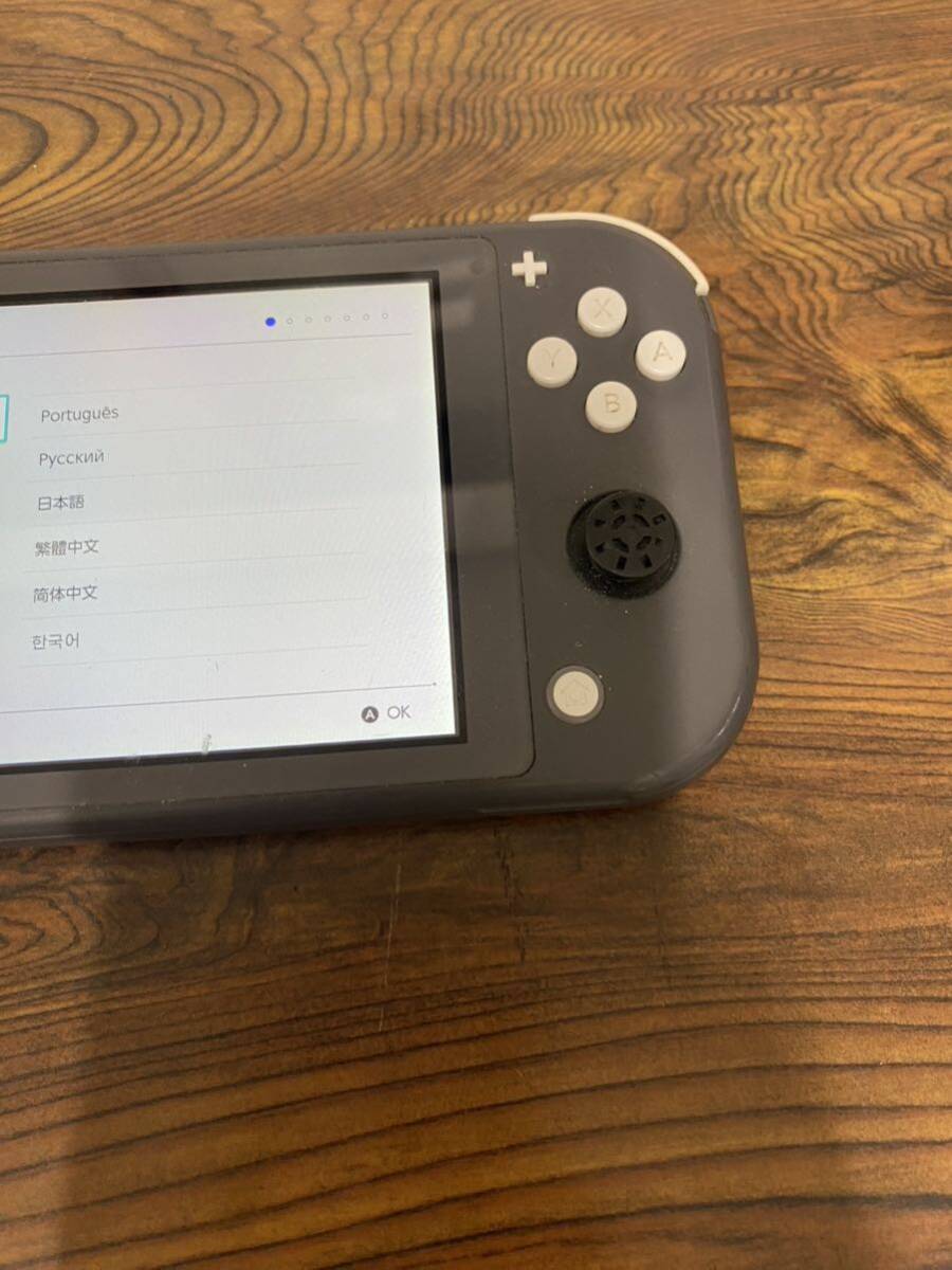 ニンテンドー Nintendo 任天堂 Switch Lite グレー スイッチライトHDH-001 動作確認済み　初期化済み　充電器セット_画像3