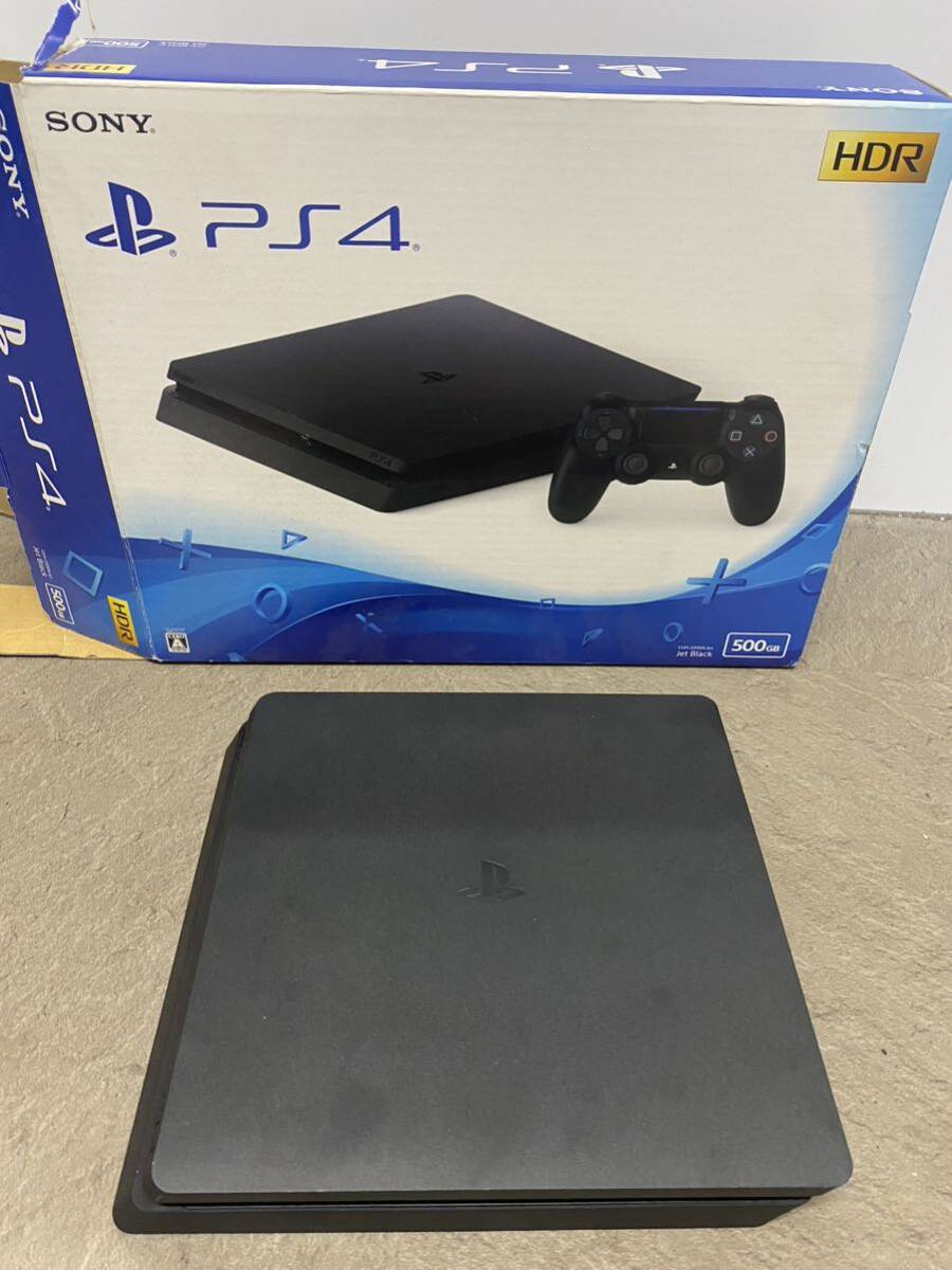 SONY ソニー PlayStation 4 PS4 プレイステーション4 CUH-2200A 動作確認済み　簡易初期化済み　箱付き_画像1