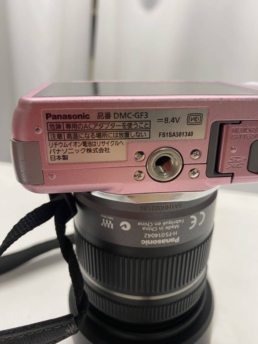 パナソニック Panasonic LUMIX DMC-GF3 ルミックス ミラーレス デジタル一眼カメラ 動作確認済み　充電器　レンズセット _画像5