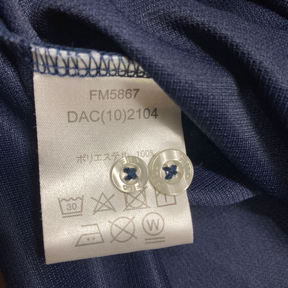 FIRA フィラ ゴルフシャツ3L メンズゴルフウェア ダークネイビー 半袖シャツ の画像9