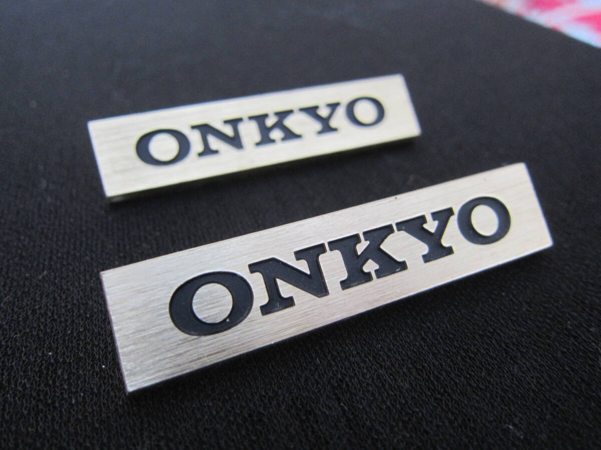 ONKYO   スピーカー    エンブレム    5.9cm   アルミ製  ２個の画像2