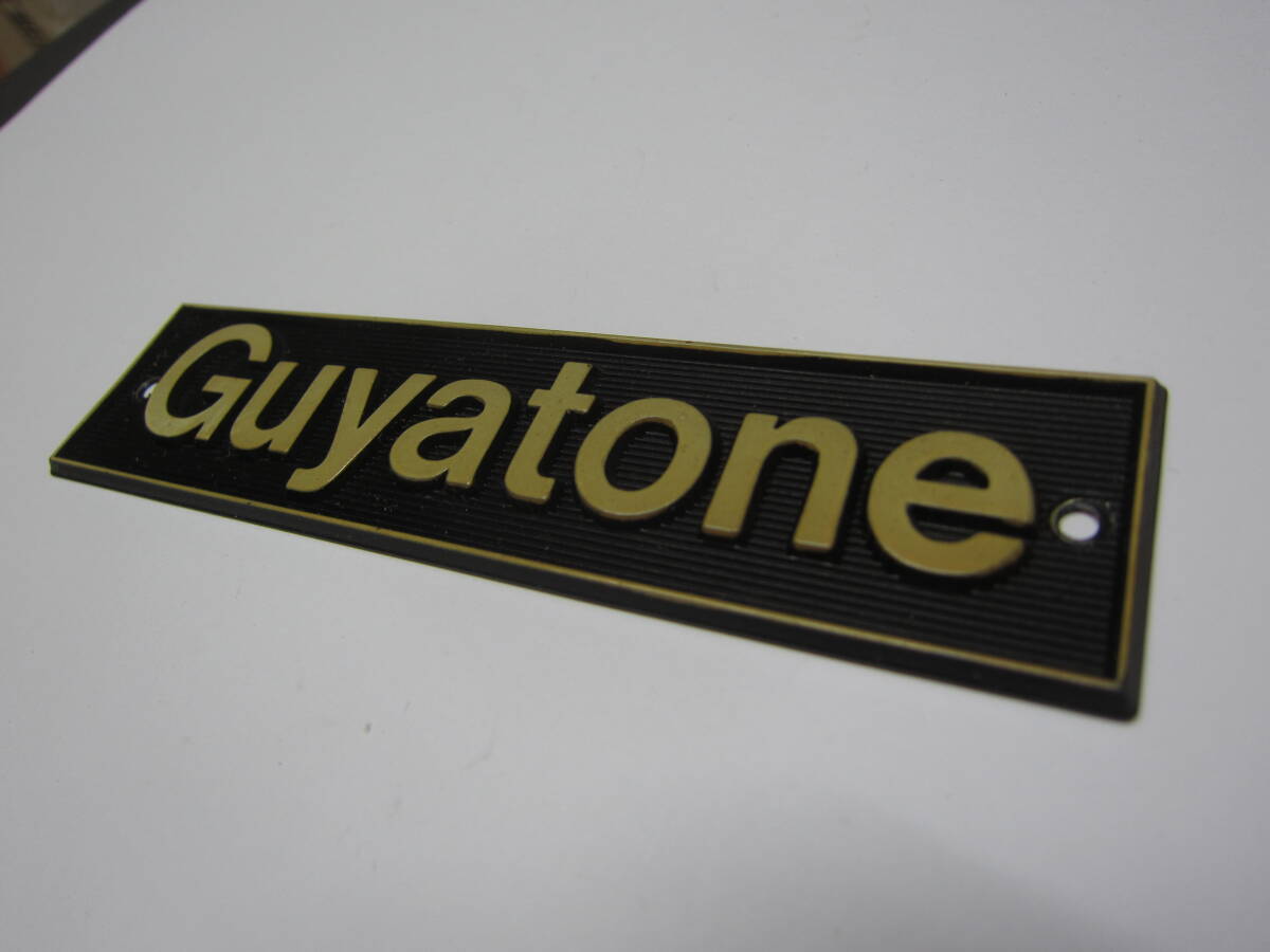 Guyatone  グヤトーン  エンブレム  11cm   金属製  １個  PA 楽器 アンプ スピーカー 機材の画像4