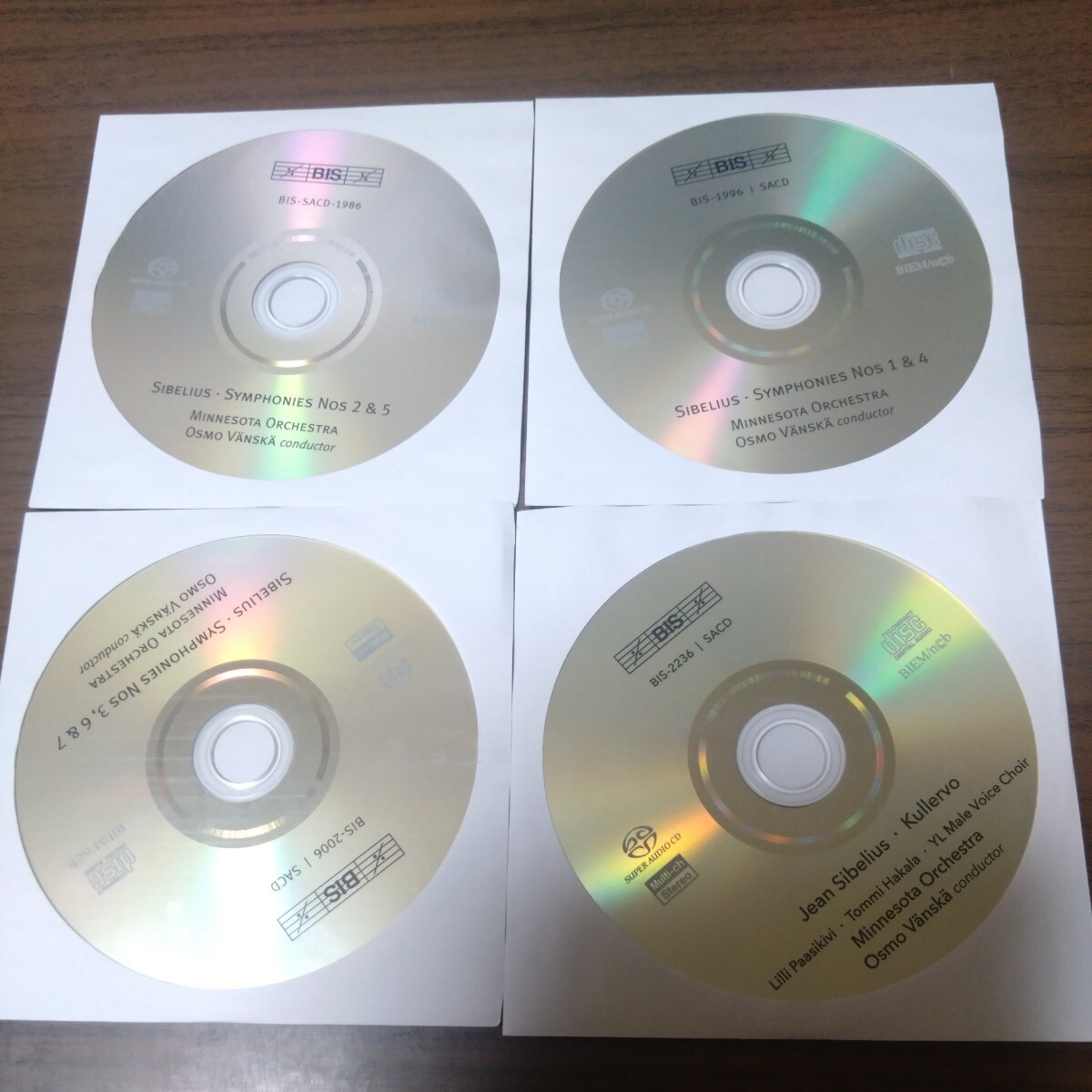 シベリウス 交響曲全集　クレルヴォ / オスモ・ヴァンスカ　4枚組CD_画像3