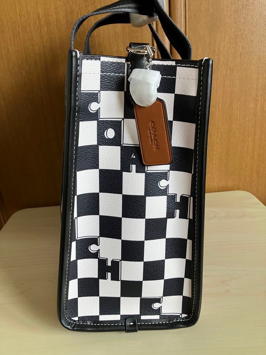 COACH スミス トート・チェッカーボード プリントCR101 価格相談 COACH スミス トート・チェッカーボード プリントCR101 価格相談