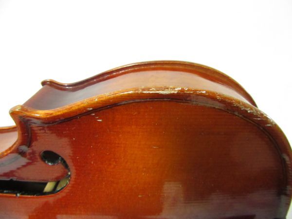 バイオリン Kiso Suzuki Violin  No,8 1970年製  copy of Antonius Stradivarus  1720   1/4サイズ ケース付きの画像4