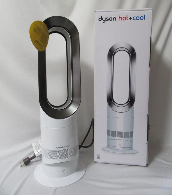 Dyson ダイソン Hot+Cool ホットクール AM09 羽根のない扇風機 シルバー ホワイト 外箱付 2020年製の画像1