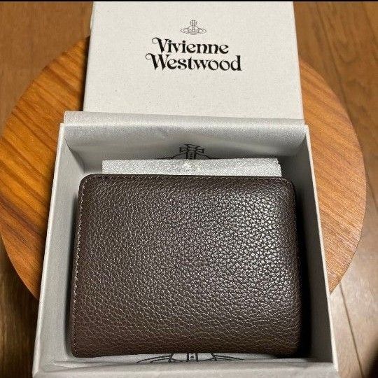 Vivienne Westwood　がま口　二つ折り財布　ブラウン