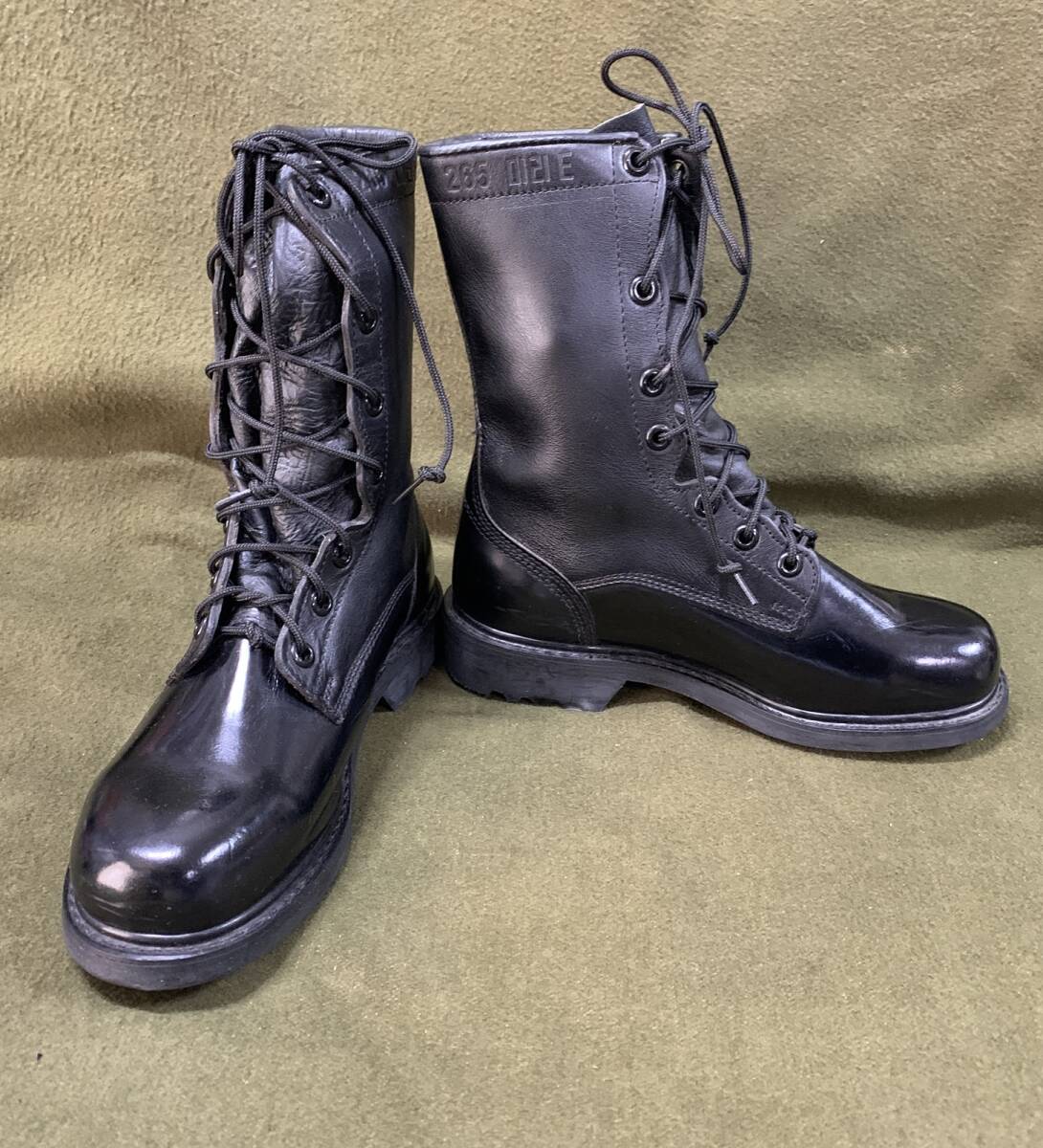 #. rare goods! Korea army the truth thing : enamel + leather hybrid boots. empty . squad 2024/04/08