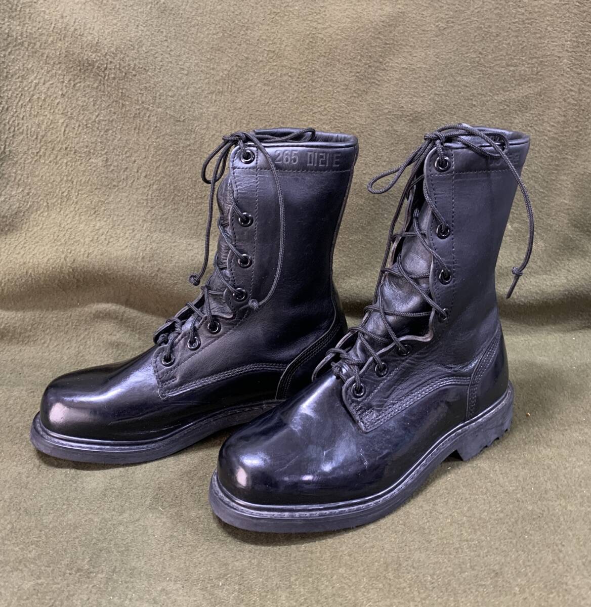 #. rare goods! Korea army the truth thing : enamel + leather hybrid boots. empty . squad 2024/04/08