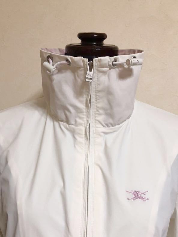 [ прекрасный товар ] BURBERRY GOLF Burberry Golf окно жакет одежда tops размер M короткий рукав белый три . association BGP54-803-01