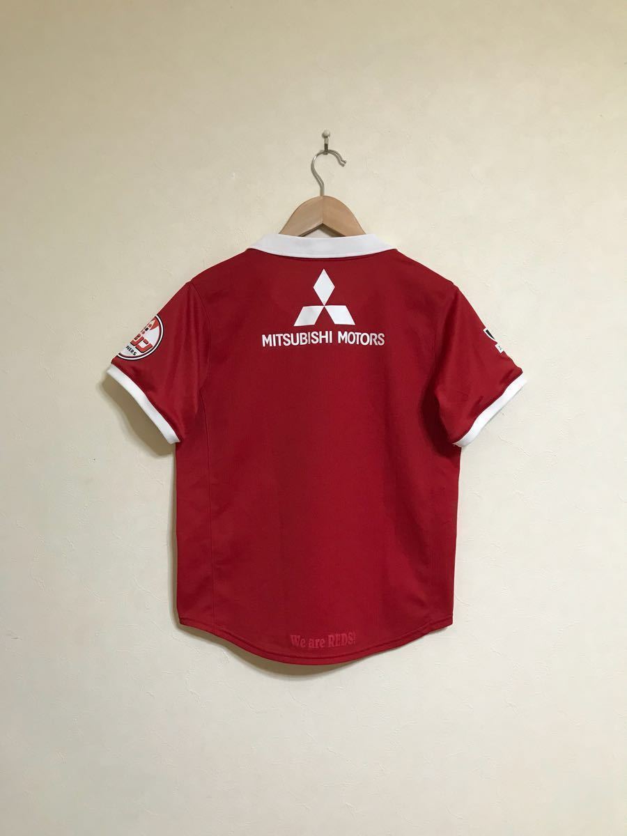 【美品】 NIKE URAWA REDS ナイキ 浦和レッズ 2010 ホーム ユニフォーム トップス サイズBOYS:140(S) 日本製 赤 半袖 Jリーグの画像2