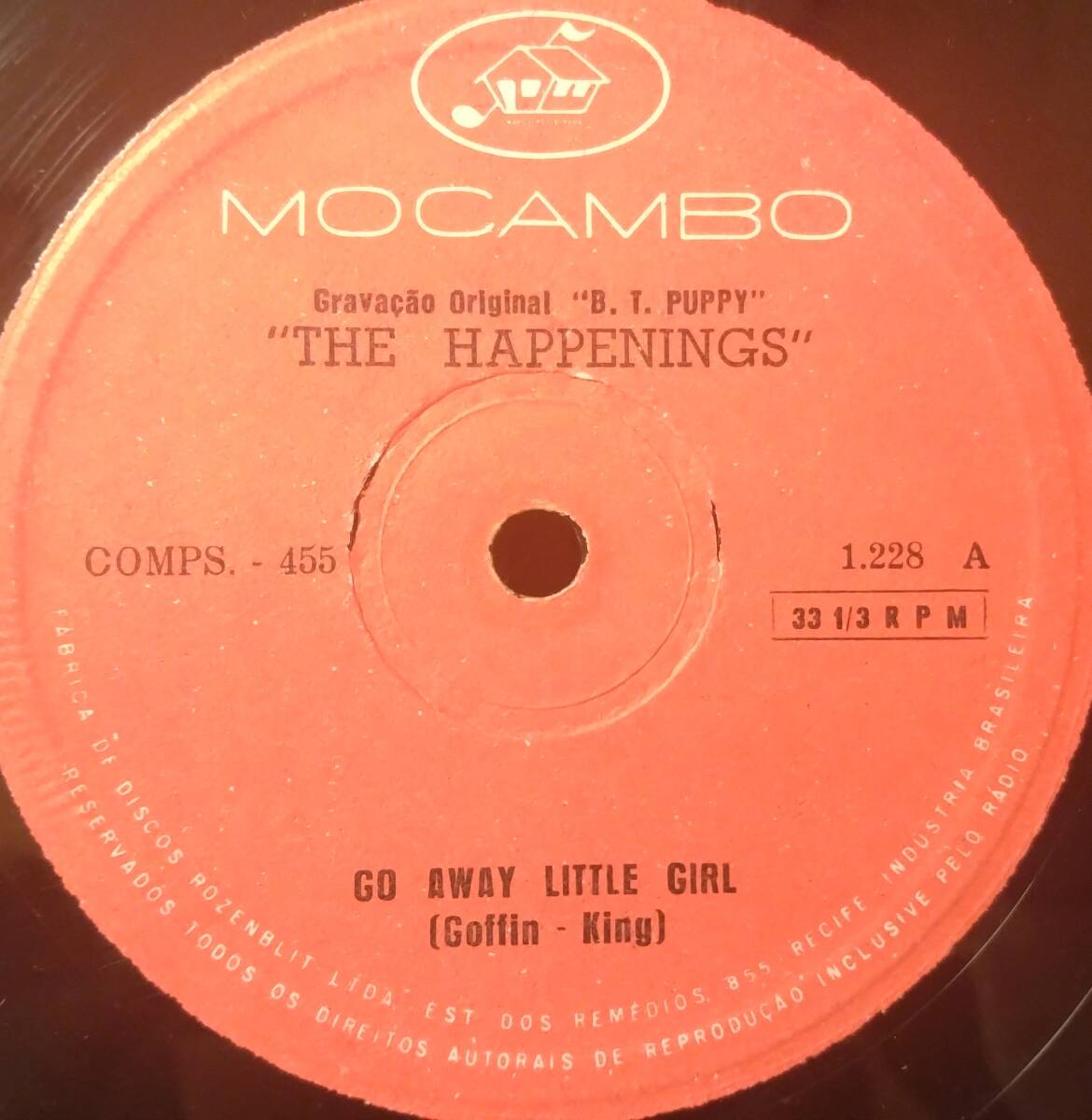 【ソフトロック 7inch】The Happenings / Go Away Little Girl / Goodnight My / ブラジル盤 1.228 ザ・ハプニングス / ソフトロックの画像4
