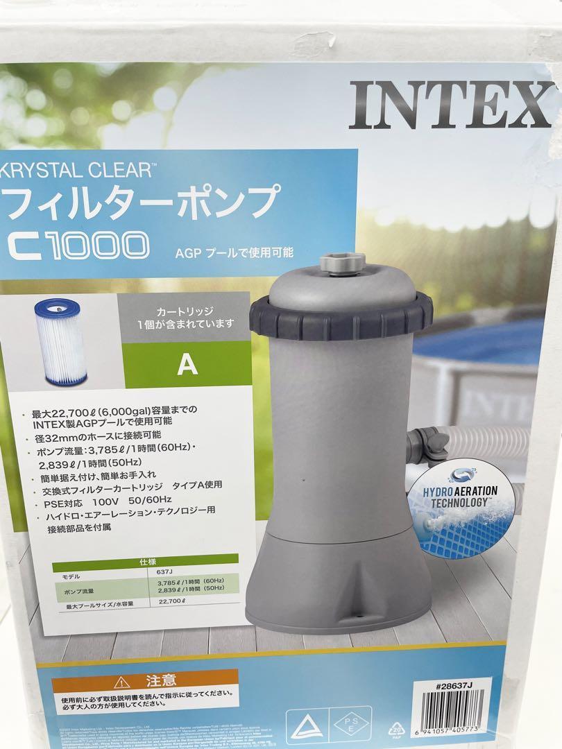 INTEX プール フィルターポンプ C1000 濾過装置 循環装置の画像1