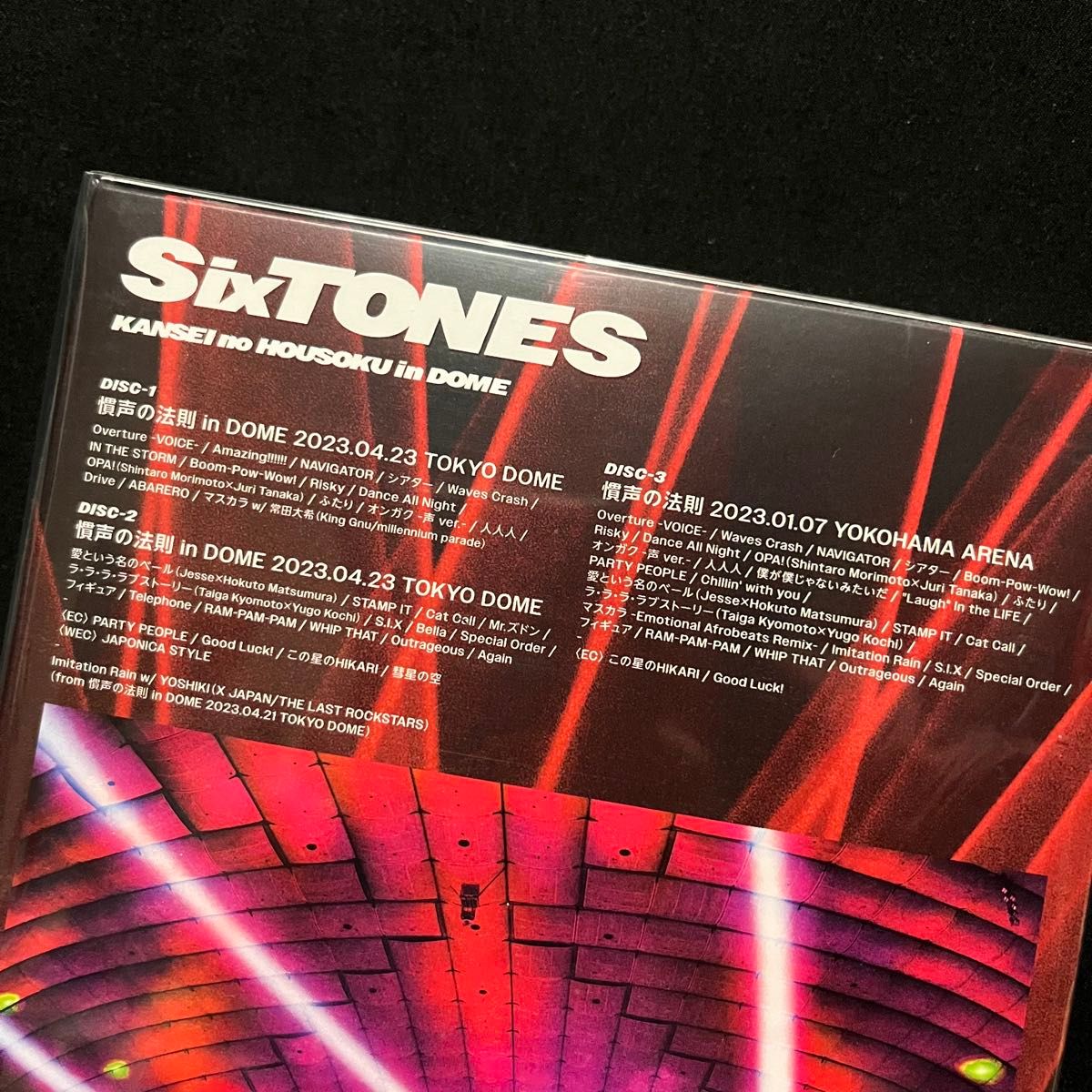 新品未開封！ SixTONES / 慣声の法則 in DOME〈初回限定盤・DVD 3枚組〉ストーンズ LIVE ドーム