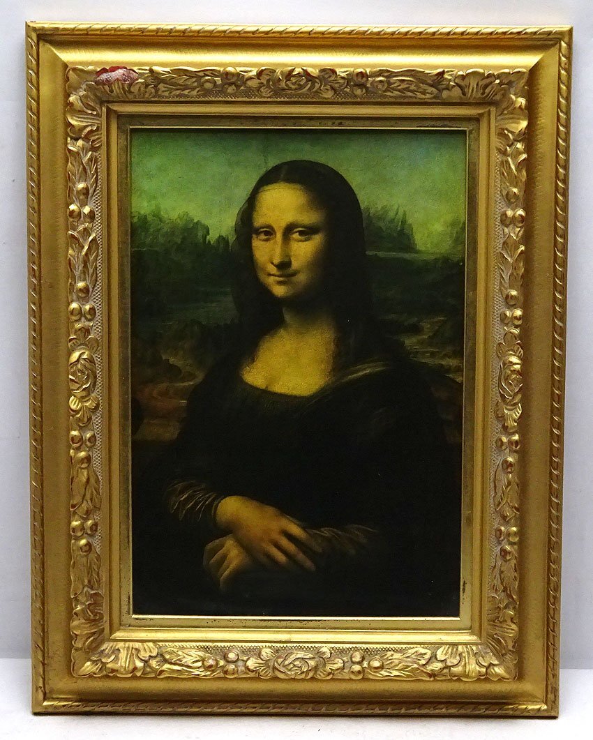  green shop z# frame relief ...[mona* Liza ] Leonardo da vinchi . made .kc2/4-588/32-2#140