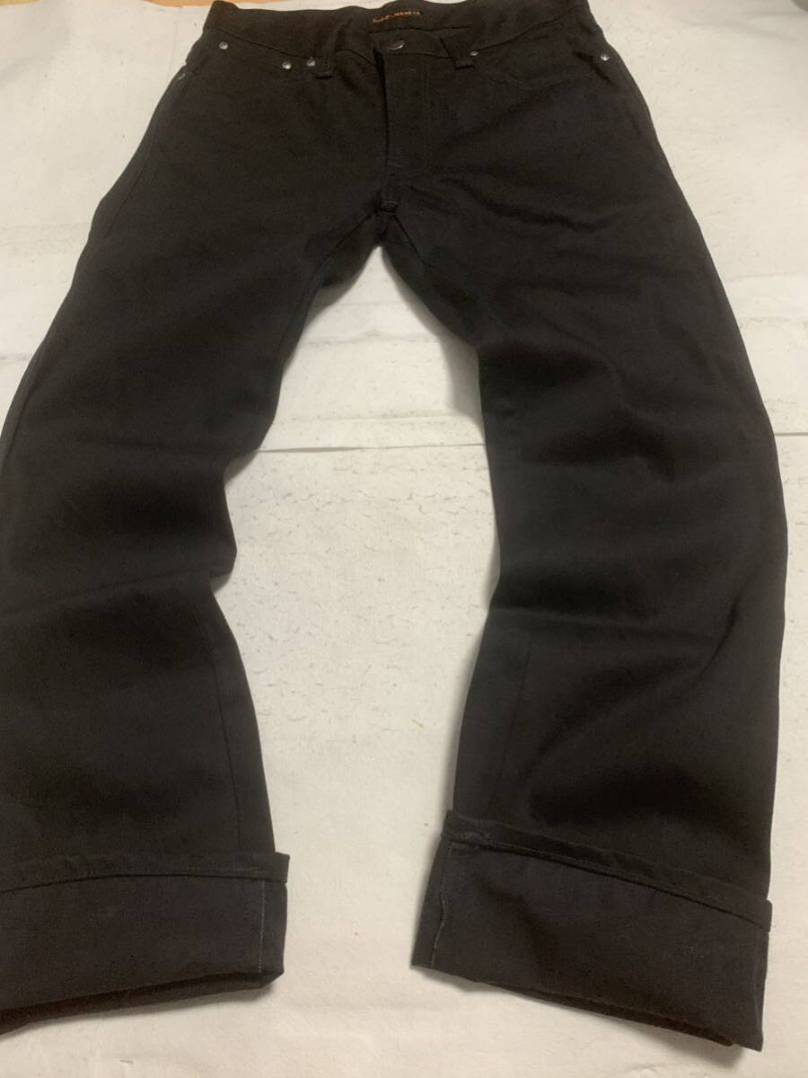 美品！Nudie Jeans ヌーディージーンズ　ブラックデニム　ジーンズ　W34_画像4