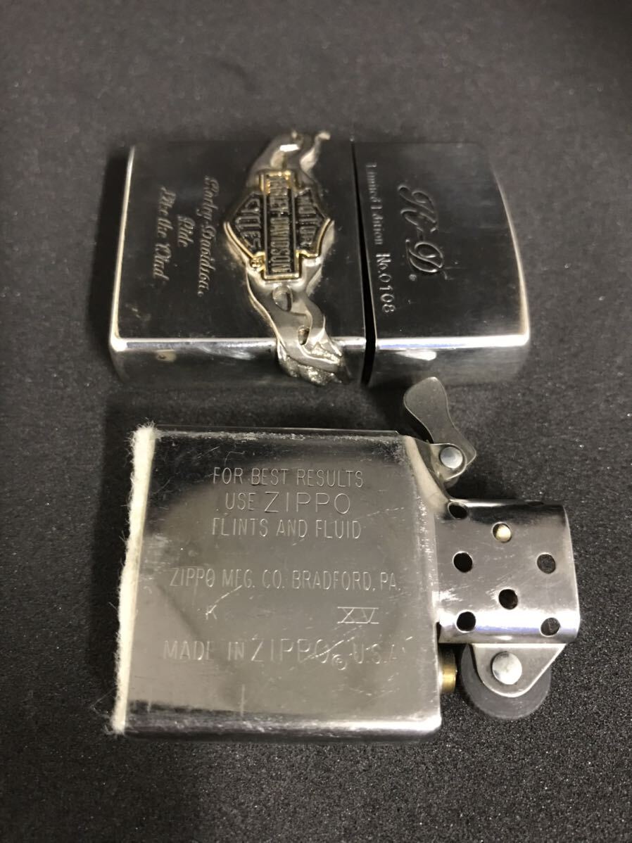 HARLEY DAVIDSON Zippo ハーレーダビッドソン ジッポ ライター 着火確認済 喫煙具 中古品