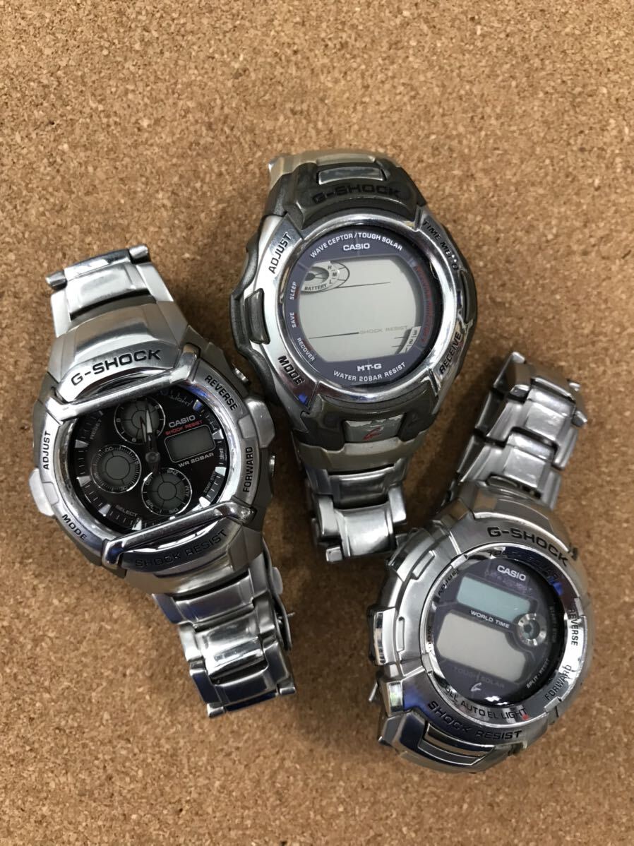 CASIO カシオ G-SHOCK Gショック MT-G タフソーラー メタル 腕時計 ジャンク まとめ 7点 中古現状の画像5