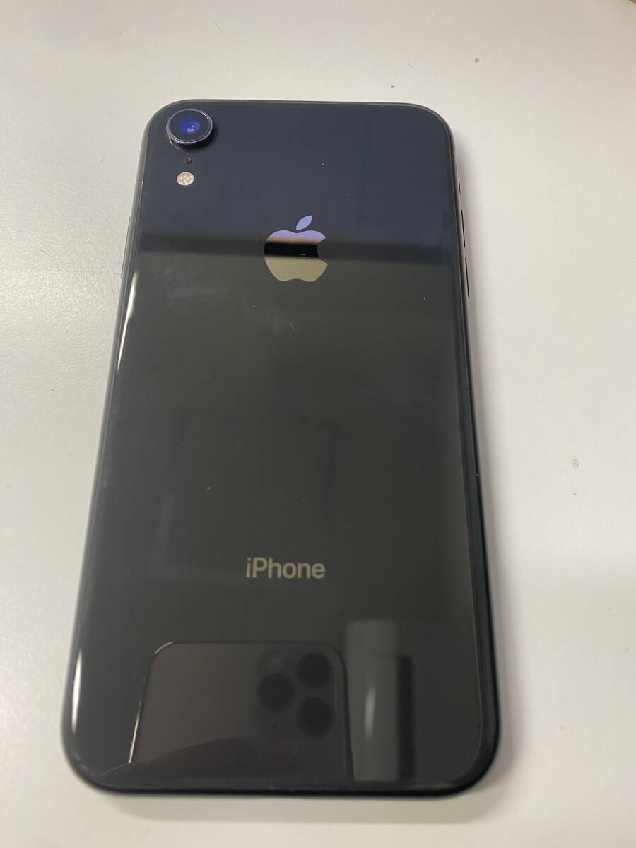 【SIMフリー】Apple iPhoneXR 64G ブラック  アップル交換品  アクティベーションロックなし 本体のみ 中古の画像1