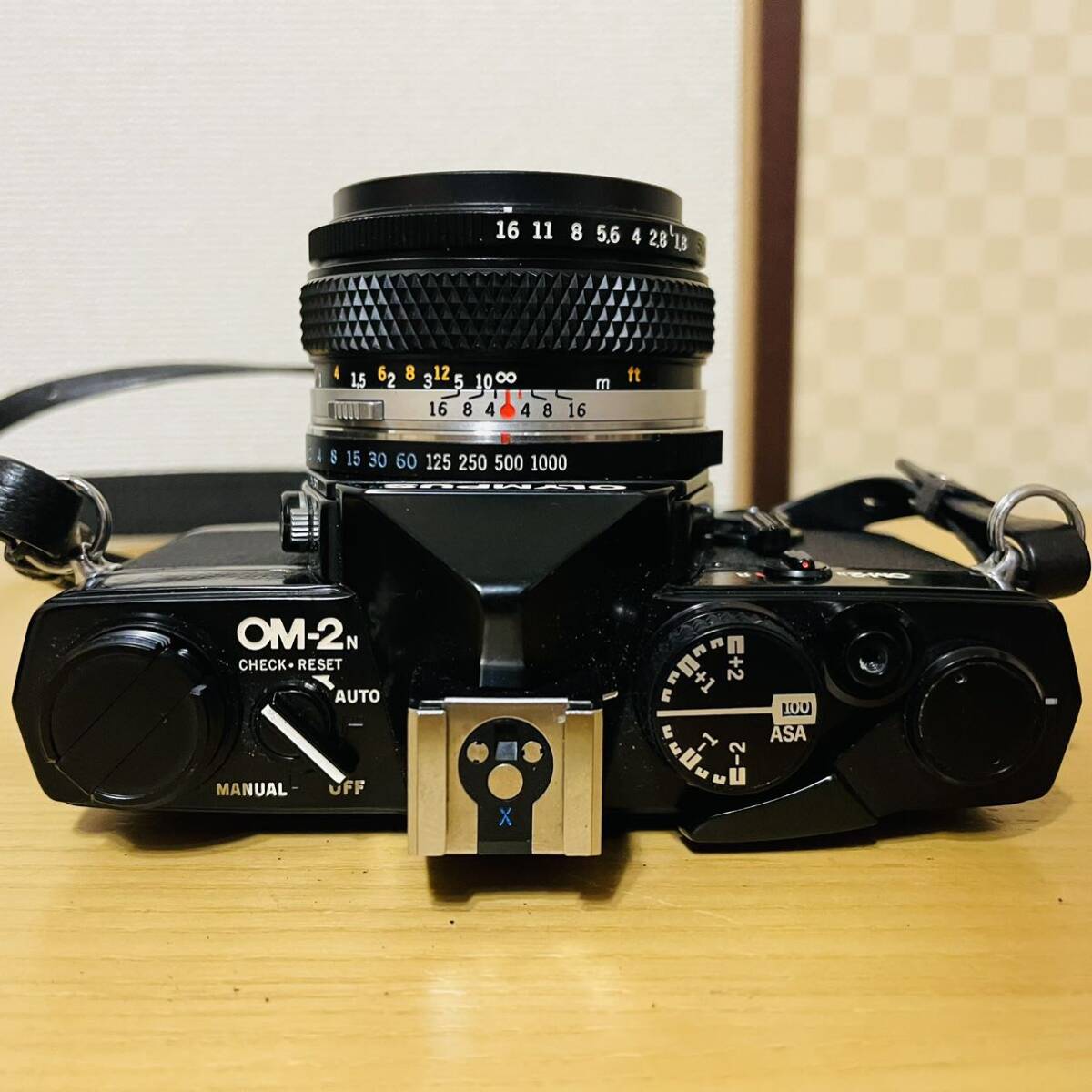 OLYMPUS OM-2 N ブラック オリンパス フィルムカメラ MF一眼レフ OM-SYSTEM G.ZUIKO AUTO-S 50mm f1.8 単焦点レンズの画像4