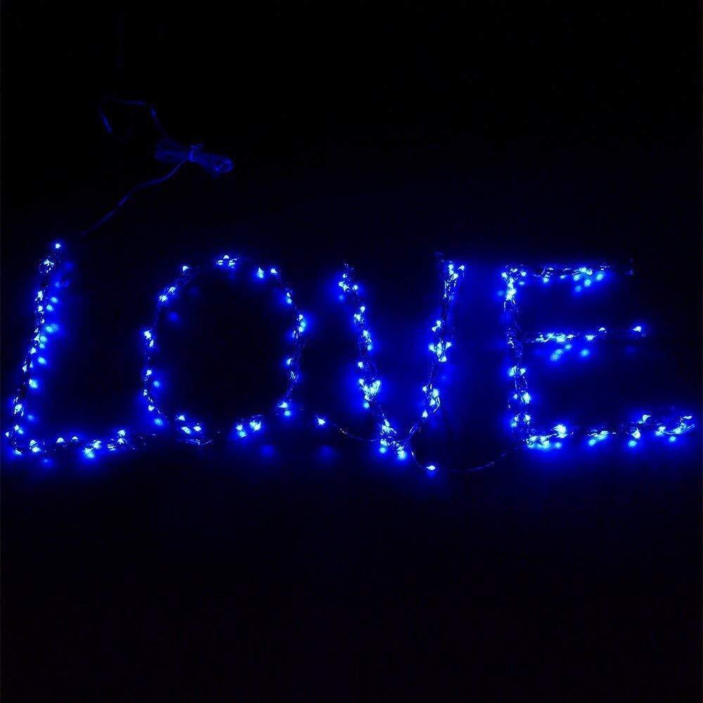 【送料無料】ソーラー イルミネーションライト ソーラーライト 屋外 ハロウィン装飾 ガーデンライト 200LED 全長20M LED飾りライト ブルーの画像5