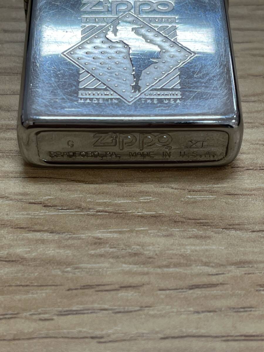 ＃14324J【ファン＆コレクター必見！】希少品 レア ZIPPO ケース付き Wind Proof シルバーカラー 着火・火花未確認 現状保管品の画像7