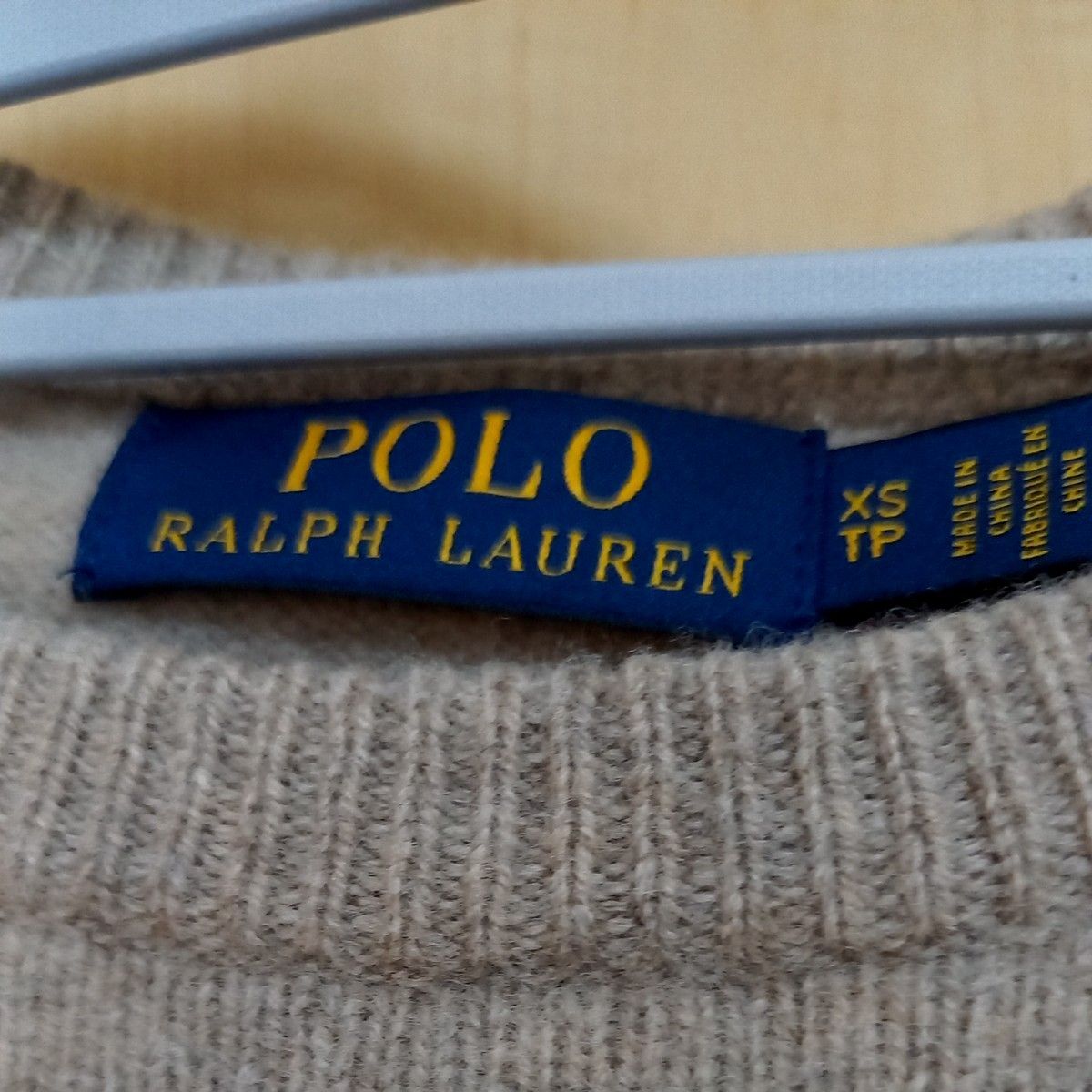 POLO ポロラルフローレン ラルフローレン RALPH LAUREN セーター ニット 長袖 茶色 ベージュ XS 厚手 100