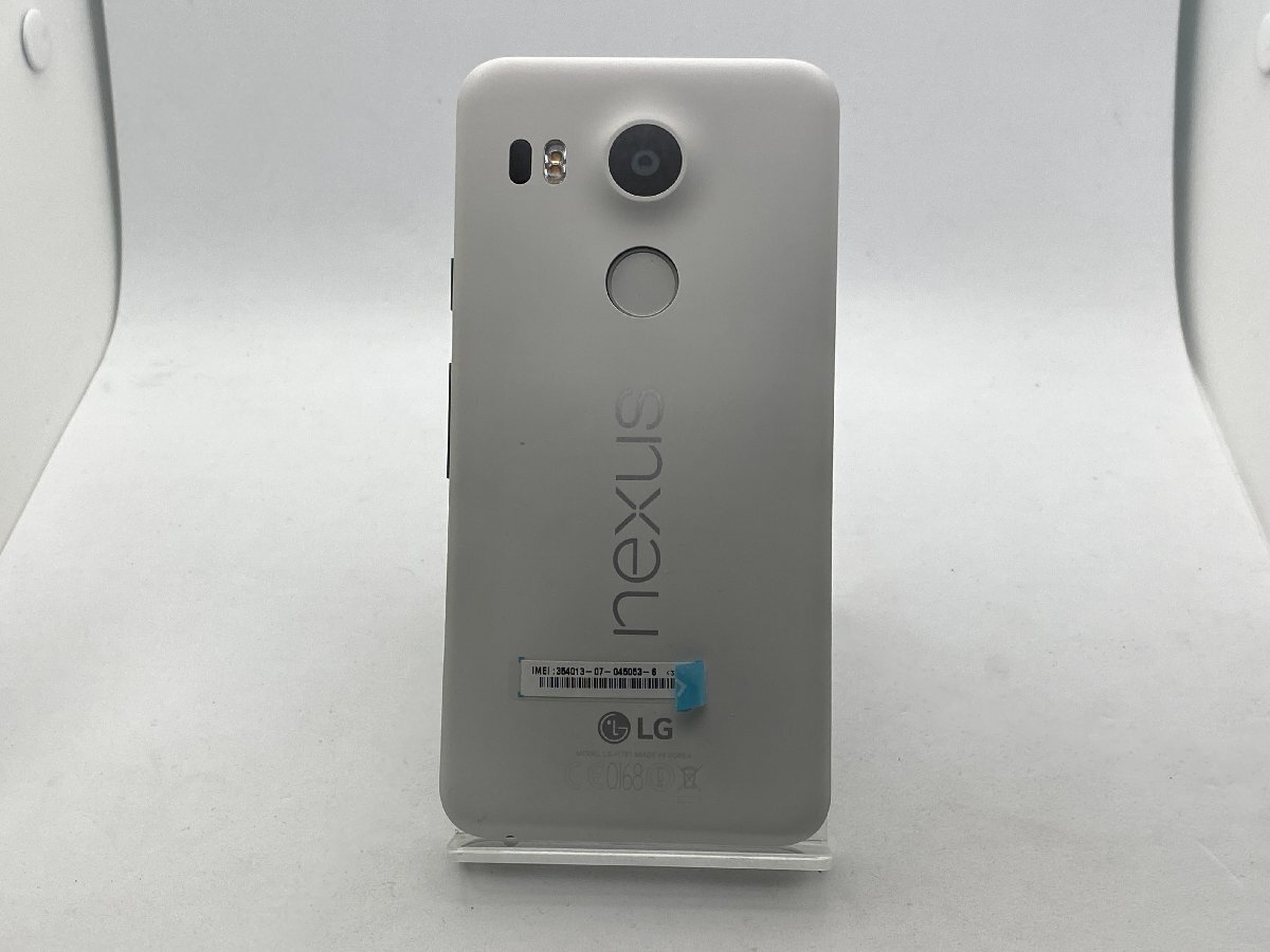 【中古・ジャンク】バッテリー膨張 液晶浮き SIMトレイ欠品 LG Nexus 5X LG-H791 docomo ホワイト NW〇 本体 A-50536の画像2