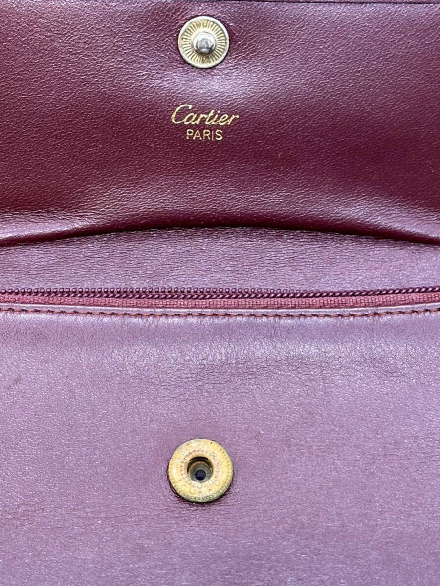 Y04126  Cartier カルティエ マストライン 財布 ウォレット コインケースの画像4
