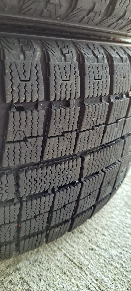 235/45R17 トーヨー ガリットG5 スタッドレス18年製 ウェッズ SA70 8J-17 114.3 5H +42 中古 再塗装品 4本セットの画像9