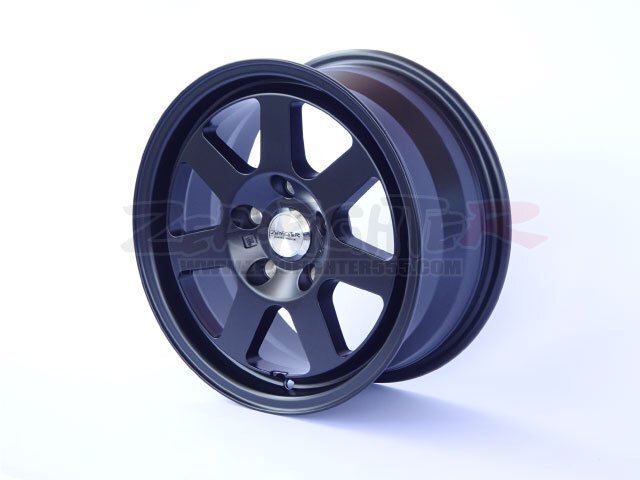 送料E★ゼロファイターZEKEマットブラック 15x7J+35 PCD114.3/5H★ジークEK9 DC2 DB8シビックタイプR インテグラ T-R TYPER JDM USDM90年代の画像4