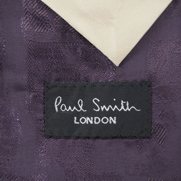 【美品】 ポールスミス Paul Smith LONDON 4-ZC025 ウール スーツ セットアップ チャコールグレー 38 メンズ_画像8