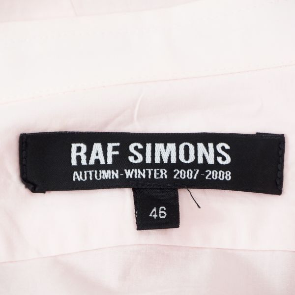  Raf Simons RAF SIMONS 4-SD027 Y рубашка рубашка розовый хлопок 46 мужской 