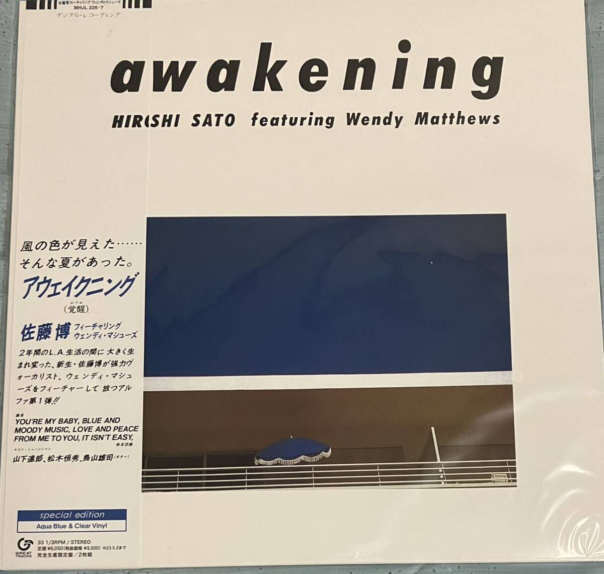 Hiroshi Sato / Awakening 2 Disc Special Edition Analog LP Limited New Newareded