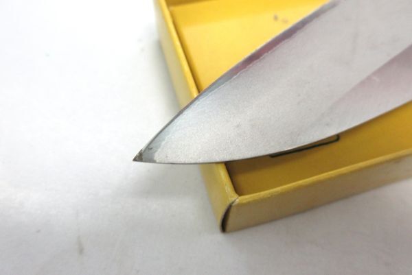 G14★富士印 刀秀 割込 ステンレス安来鋼 Cooking Knife 全長29cm 和包丁 調理道具 お料理庖丁 未使用 自宅保管品 箱付き_画像8