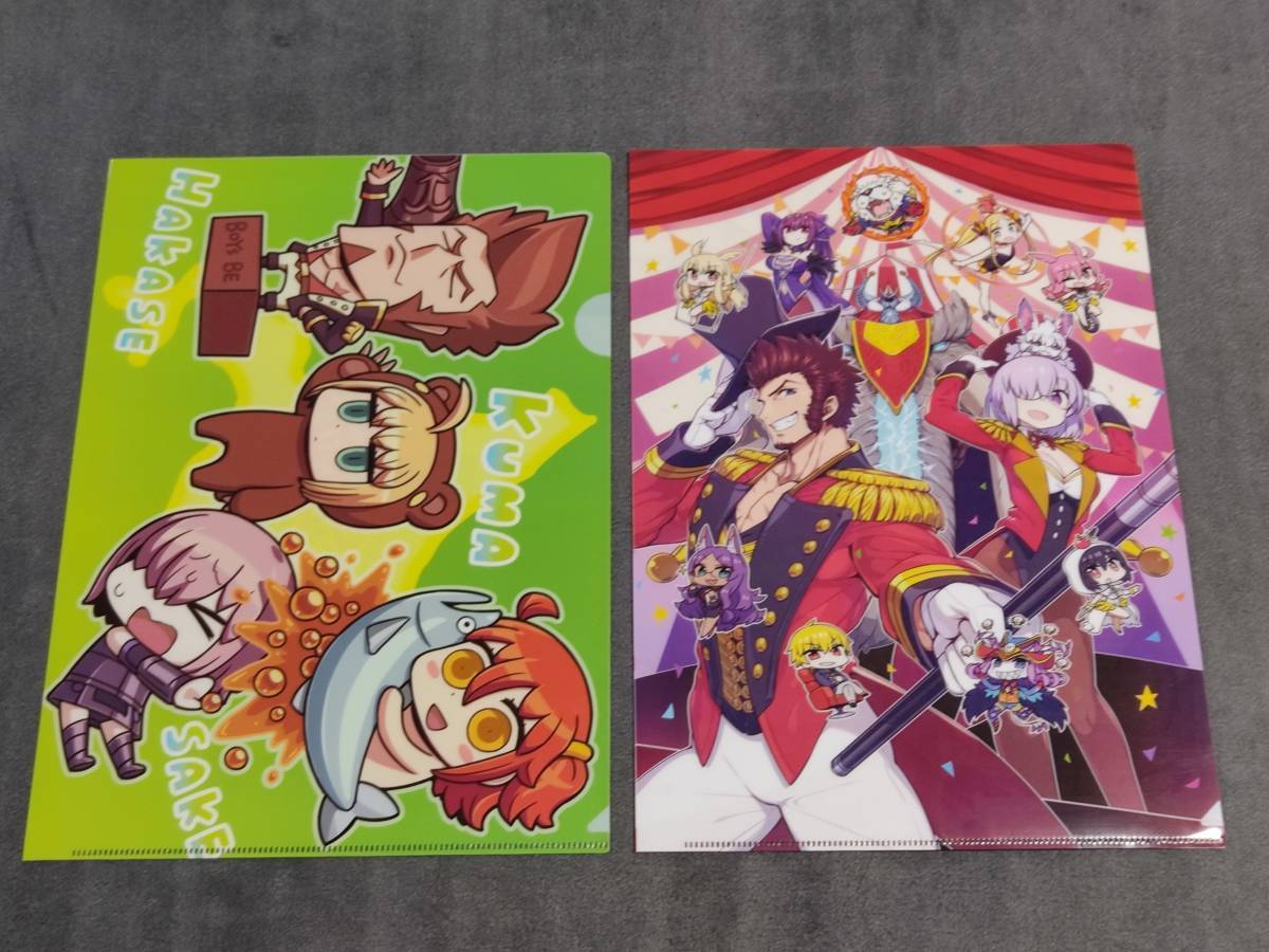 ☆クリアファイル☆ FGO Fate/Grand Order FGO冬祭り 2018-2019 トラベリング大サーカス! 2枚セット 北海道会場限定　ぐだ子 マシュ /gb113_画像1