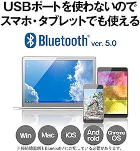 バッファロー 5ボタン Bluetooth 5.0 Blue LED マウス レッド 戻る/進むボタン搭載 省電力 BSMBB30_画像2