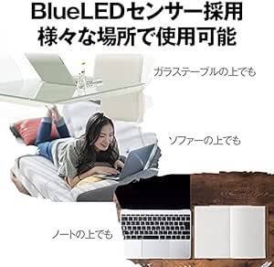 バッファロー 5ボタン Bluetooth 5.0 Blue LED マウス レッド 戻る/進むボタン搭載 省電力 BSMBB30_画像4