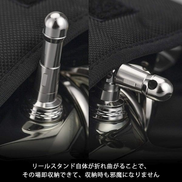 ゴメクサス 正規 ガンメタ R6 リールスタンド 48mm スピニングリール ダイワ (Daiwa) シマノ (Shimano) イグジスト ツインパワー ステラの画像3