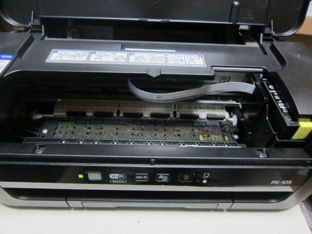 EPSON PX-105 インクジェットプリンタ 印刷動作確認済み リサイクルインク4色ほぼ満タン エプソンプリンタの画像3