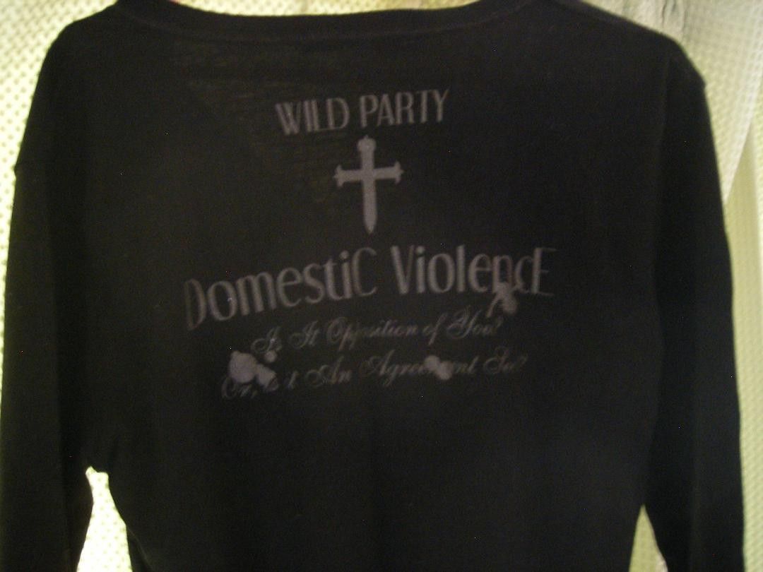 Tシャツ WILD PARTY 　サイズМ　七分袖　メンズ　レディース