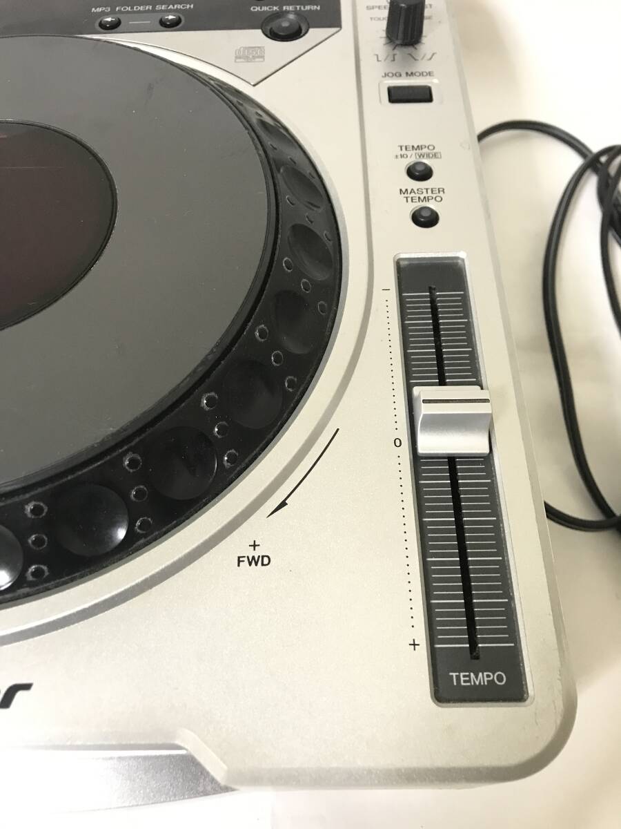 中古動作品 PIONEER CDJ-800MK2 パイオニア DJ用CDプレイヤー シルバー　2007年製